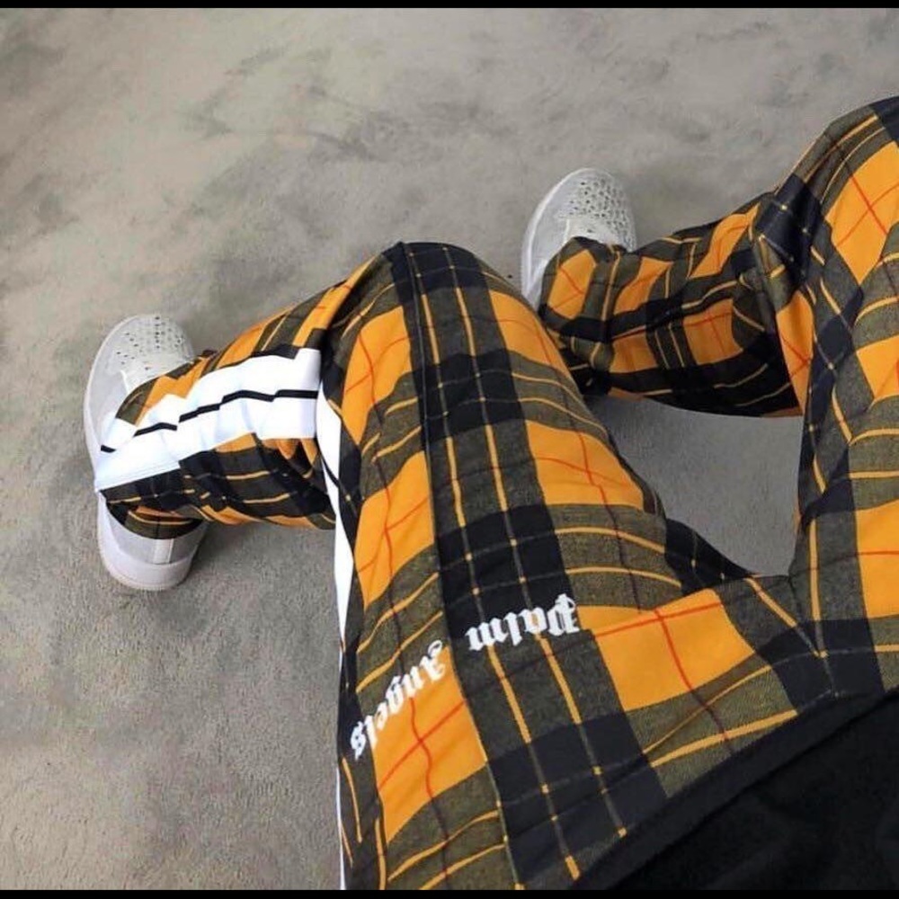 Palm Angels Plaid Trackpants